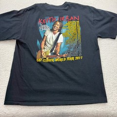 Keith Urban Get Closer World Tour 2011 Black T Shirt Mens XL Fruit of the Loom