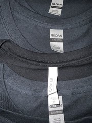 6 Gildan & Bella+Canvas Cotton Men’s 4XL Short Sleeve Crew Neck Black T-Shirts