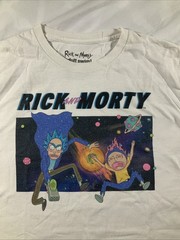 Rick and Morty – Adult Swim – White T-shirt – Men’s Size Large
