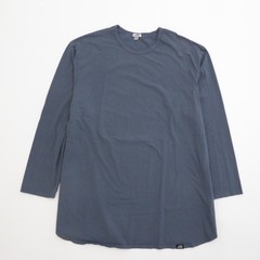 ONE BONE Mens Size 5 / 6XL Long Sleeve Scoop Crew Neck T Shirt OB106 Blue Cotton