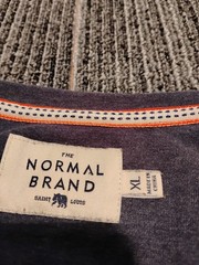 The Normal Brand Henley Shirt Men’s Size XL Long Sleeve Blue Soft