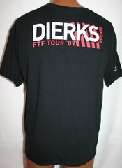 DIERKS BENTLEY 2009 Feel That Fire Concert Tour CREW ONLY T-SHIRT L Country