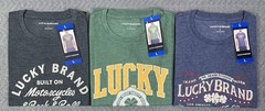 Lucky Brand Men’s LARGE Or XL Lot of 3 Graphic Tees in 3 Colors NWT