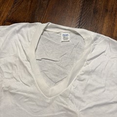 Hanes Vintage 80s Comfort Blend T-Shirt V Neck Men’s M Undershirt Made USA 11