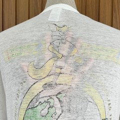 Vintage 90s Paper Thin FIFA Women’s World Cup USA Soccer Flags Graphic Tee XL