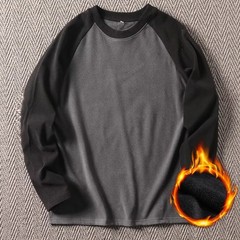 Double-sided Fleece Shirt Raglan Sleeve Shirt Easy Care And Maintenance