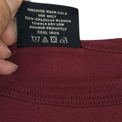 American Eagle Mens Long Sleeve Graphic T-Shirt Maroon Hellcats Rugby Large