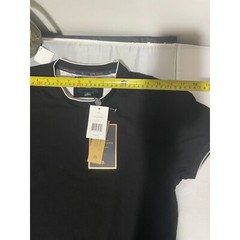 Marc Asher Men’s Black T-Shirt S 95% Cotton 5% Spandex Crew Neck Short Sleeve