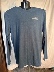 Men’s Long Sleeve T Shirt Gray Blue Sz MD M by Under Armour School Casual Nice