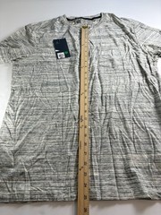 VRST Men’s Large Silver Shadow Marble Short Sleeve Essential Pocket Tee Breathe