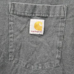 Carhartt Men Shirt SMALL Black K87 Loose Fit Pocket T-Shirt Logo Pockets