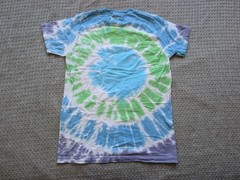 Pink Floyd Liquid Blue Shirt Mens Small Multicolor Tie Dye Dark Side Graphic Tee