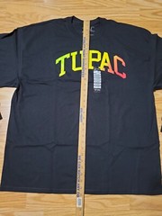 Tupac Spell Out Long Sleeve T-Shirt Sixe 3XL Black If You Can Make It Through