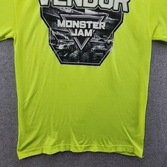 Alstyle Athleticwear Mens Monster Jam Vendor T Shirt Large Yellow Monster Trucks