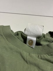 Vintage BAPE A Bathing Ape Shirt Medium Olive Long Sleeve Skater Streetwear Y2K