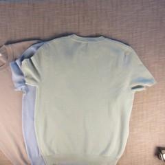 Coofandy Large Waffle Knit Lot of 3 t-shirts Green, Blue, Grey Viscose/Poly