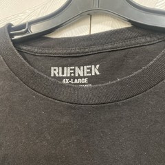Rufnek Black 4X Large Men’s T-shirt 29×32