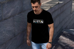 MARTIN Black T-Shirt Size S-5XL