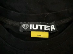 NA Iuter “No Future” Black Cotton T-Shirt with a Purple Graphic Tee Size S