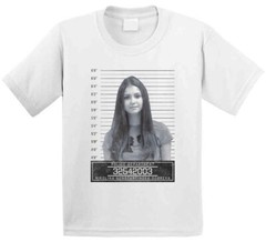 Nina Dobrev Celebrity Mugshot Police Department T Shirt