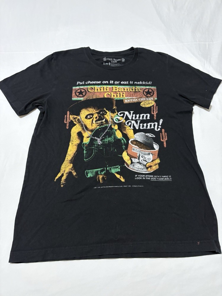 Fright Rags Chili Bandit Large T-Shirt Black Official Horror