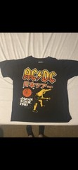 AC/DC 1981 Japan Tour T-Shirt Black, Size Large Angus Young Rock Theme