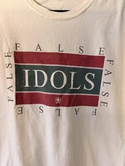 Topman False Idols Graphic Print Cotton Jersey T-Shirt White Red Green M