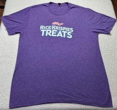 Kellogs Rice Krispies Treats T-Shirt Purple Mens SZ: L District Perfect Tri