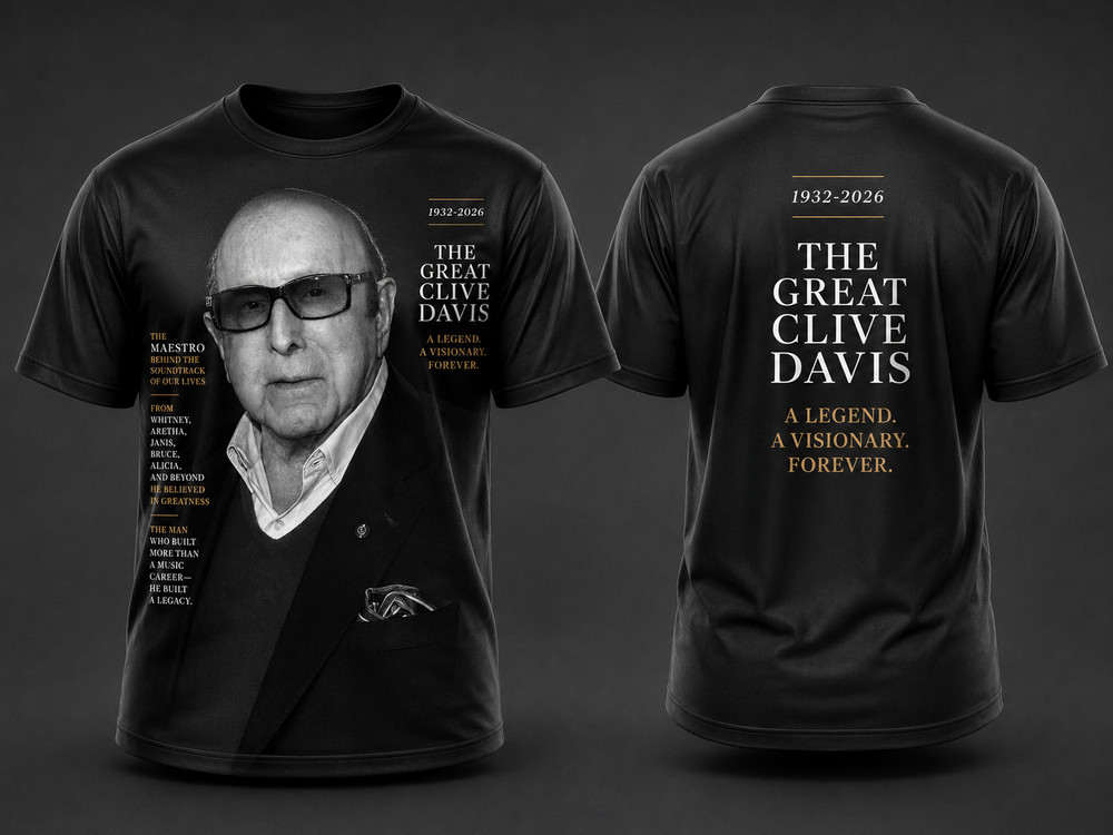 NEW Clive Davis R.I.P 3D T Shirt All Size AOP JU220