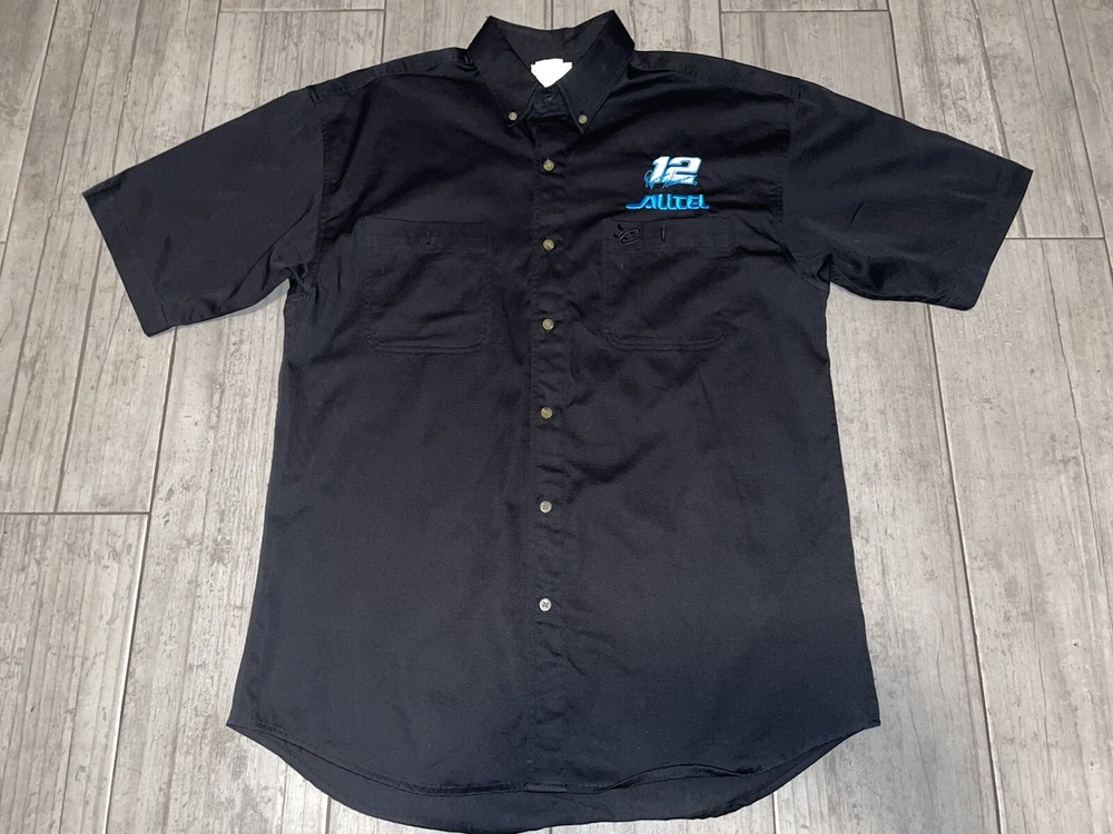 Nascar AllTell Ryan Newman #12 Chase Authentic Shirt Sz Large Used Item Black