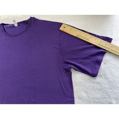 Royal Avalon Mens XL Purple Bamboo Blend Short Sleeve Crew Neck T-Shirt