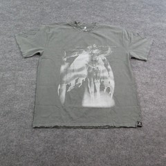 OTAKU Shirt Mens 3XL Gray Solo Leveling Graphic Studded Distressed Tee NWOT