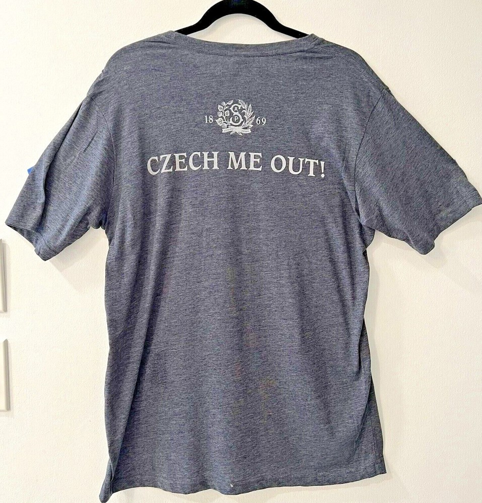 NEW Authentic Staropramen Beer Prague Czech Republic Gray T-Shirt – Czech Me Out