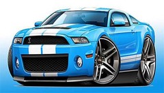 2010-14 Shelby GT500 Mustang Muscle Car Art Print NEW