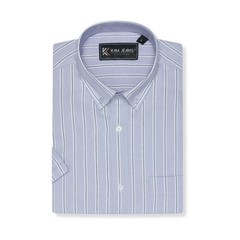 KAM Short Sleeve Casual Stripe Shirt For Men in 3 Colours, 2XL-8XL
