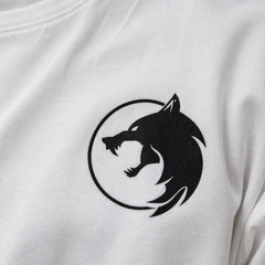 Wolf Logo Gym T-Shirt Men Fitness Workout Minimal Graphic Tee Streetwear Muscle