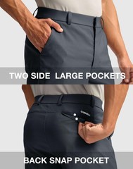 Men’s Golf Dress Shorts 5″/ 7″/ 9″ Stretch Casual Work Flat Front Shorts for …