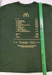 Men’s T Shirt McDonald’s McGold Card Receipt Thank You Employee Size L