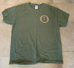Mens Tshirt T Shirt L USS Ponce AFSB 1 15 Ship Boat Proud Gildan Green