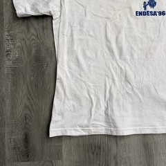 Vintage Sandria ENDESA 96 Shirt Mens Medium White Dominican Republic 90s Tee