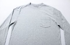 Vineyard Vines Men’s Blank Long-Sleeve Pocket T-Shirt AP2 Grey Heather Small NWT
