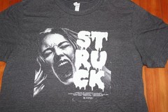 STRUCK Movie SHIRT Large Gray Short Sleeve Cotton Poly Blend Salt Lake Portland
