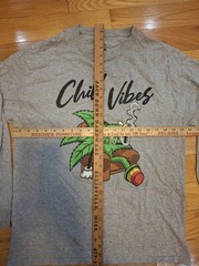 Chill Vibes Long Sleeve Tee Gray L Spencer Return to Sender Brand