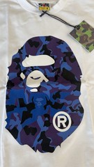 A Bathing Ape BAPE White Ape Head Logo Graphic Tee Men’s M Crew Neck SS