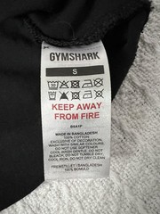 Gymshark Ironworks Oversized Shirt Mens LIFTING Black Small 18” X 25”