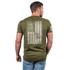 Nine Line Mens “Relentlessly Patriotic” American Drop Line T-Shirt