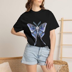 Chrome Lunar Moth Signal Graphic T-Shirt