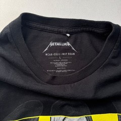 Metallica Concert Shirt Mens L Black M72 Tour 2023 Blackened Skull Graphic Tee