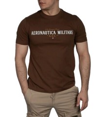 AERONAUTICA MILITARY Men’s 241TS2218J641 57545 Short Sleeve T-Shirt Brown