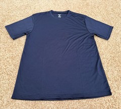Epic Cool Performance Dry Fit Adult Short Sleeve T-Shirt Size Medium Navy Blue